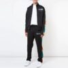 Off-White Men’ s Drawstring Waist Side Stripe Drawstring Casual Pants/Trousers Loose Fit Black