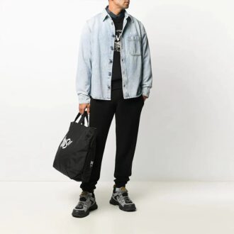 Off-White Men’ s Elastic Waistband Solid Color Casual Long Pants/Trousers Black Off-White Men’ s Elastic Waistband Solid Color Casual Long Pants/Trousers Black