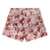 Off-White Men’ s Flowers Printing Red Shorts