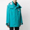 Off-White Men’ s Functional Material Detachable Windproof Jacket Loose Fit Lake Blue