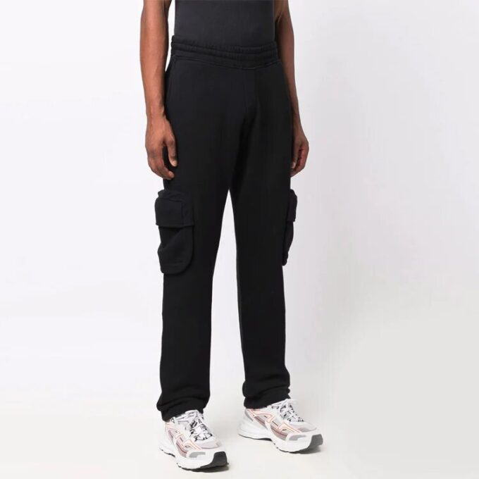 Off-White Men’ s FW21 Arrow Cargo Casual Pants/Trousers Loose Fit Black