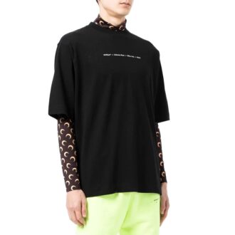 Off-White Men’ s FW21 Arrow Pattern Alphabet Short Sleeve Loose Fit Black T-Shirt Off-White Men’ s FW21 Arrow Pattern Alphabet Short Sleeve Loose Fit Black T-Shirt