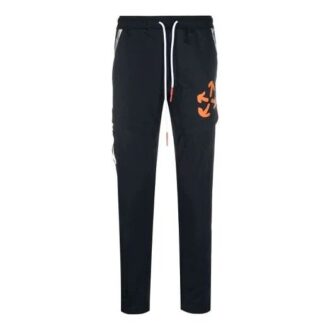 Off-White Men’ s FW21 Arrow Pattern Printing Sports Pants/Trousers/Joggers Slim Fit Black Off-White Men’ s FW21 Arrow Pattern Printing Sports Pants/Trousers/Joggers Slim Fit Black