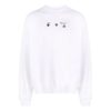 Off-White Men’ s FW21 Arrow Pattern Pullover Round Neck Loose Fit White