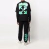 Off-White Men’ s FW21 Arrow Pattern Sports Pants/Trousers/Joggers Black