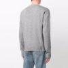 Off-White Men’ s FW21 Basic Round Neck Pullover Wool Sweater Gray