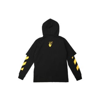 Off-White Men’ s FW21 Caravaggio Painting Pattern Loose Fit Black