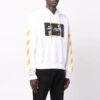 Off-White Men’ s FW21 Caravaggio Painting Printing Pullover Loose Fit White