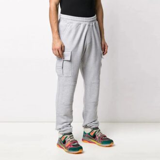 Off-White Men’ s FW21 Cargo Pocket Sports Pants/Trousers/Joggers Gray Off-White Men’ s FW21 Cargo Pocket Sports Pants/Trousers/Joggers Gray