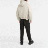 Off-White Men’ s FW21 Detachable Hooded Zipper Jacket Loose Fit Light Brown