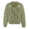 Off-White Men’ s FW21 Iconic Arrow Pattern Drawstring Loose Fit Green