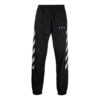 Off-White Men’ s FW21 Logo Diagonal Stripes Bundle Feet Sports Pants/Trousers/Joggers Black