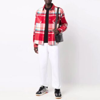 Off-White Men’ s FW21 Logo Sports Pants/Trousers/Joggers White