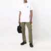 Off-White Men’ s FW21 Solid Color Cargo Pocket Sports Pants/Trousers/Joggers Loose Fit Brown
