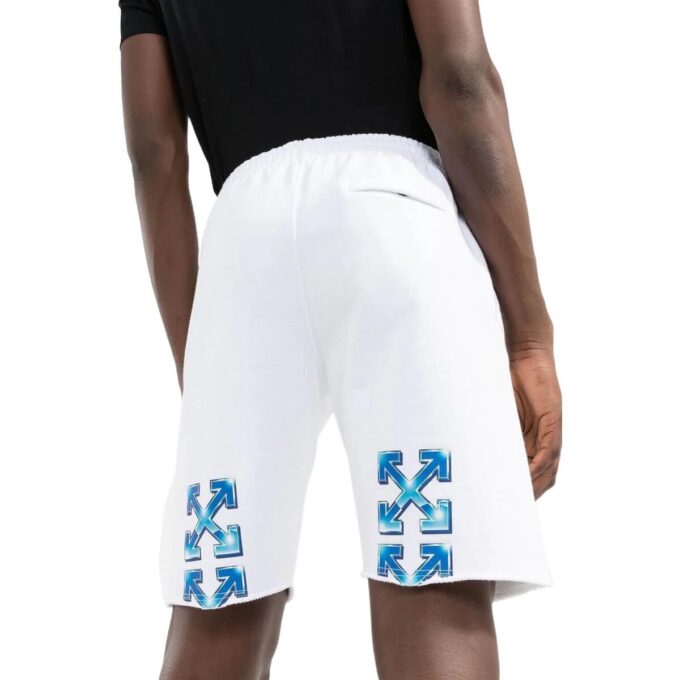 Off-White Men’ s FW22 Alphabet Logo Printing Casual Shorts Version White
