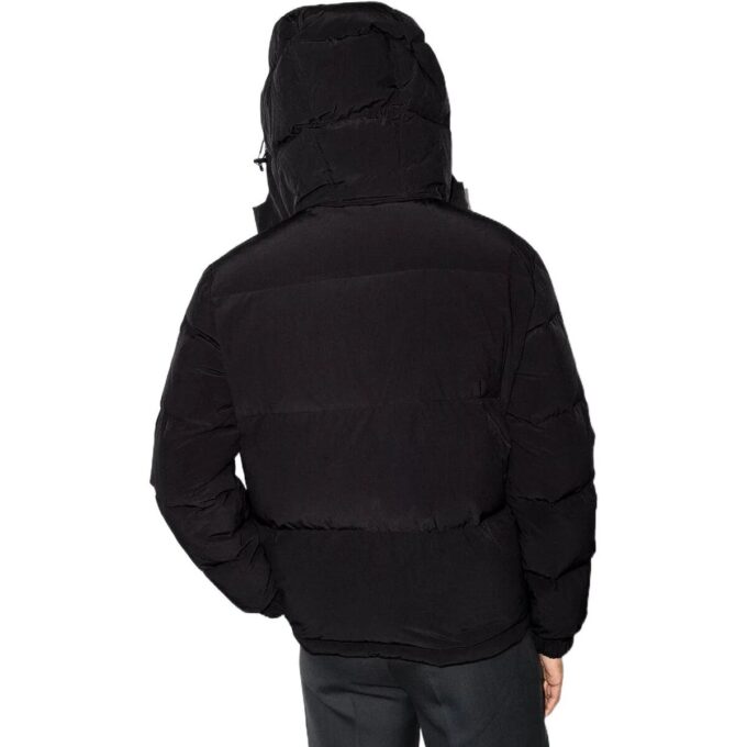 Off-White Men’ s FW22 Alphabet Zipper Hooded With Down Feather Jacket Black
