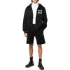 Off-White Men’ s FW22 Arrow Logo Printing Hooded Jacket Version Black