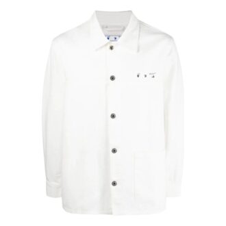 Off-White Men’ s FW22 Arrow Pattern Printing Long Sleeves Version White Shirt Off-White Men’ s FW22 Arrow Pattern Printing Long Sleeves Version White Shirt