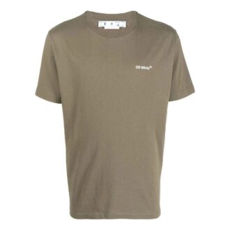 Off-White Men’ s FW22 Arrow Pattern Printing Round Neck Short Sleeve Green T-Shirt Off-White Men’ s FW22 Arrow Pattern Printing Round Neck Short Sleeve Green T-Shirt