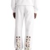Off-White Men’ s FW22 Back Arrow Printing Elastic Waistband Bundle Feet Sports Pants/Trousers/Joggers White