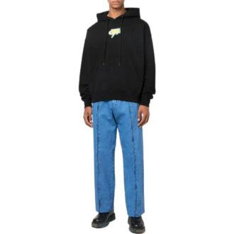 Off-White Men’ s FW22 Back Arrow Printing Long Sleeves Loose Fit Autumn Black Off-White Men’ s FW22 Back Arrow Printing Long Sleeves Loose Fit Autumn Black