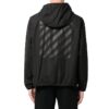 Off-White Men’ s FW22 Back Classic Logo Printing Hooded Jacket Ordinary Version Black