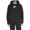 Off-White Men’ s FW22 Back Logo Printing Hooded Long Sleeves Ordinary Version Black