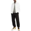 Off-White Men’ s FW22 Back Pattern Printing Single Breasted Denim Loose Fit White Shirt