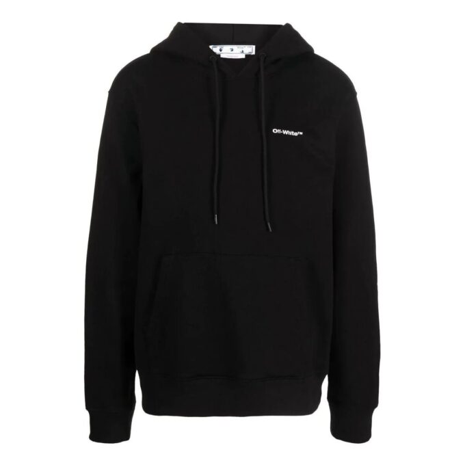 Off-White Men’ s FW22 Diagonal Stripes Printing Long Sleeves Black