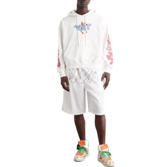 Off-White Men’ s FW22 Graffiti Loose Hooded Long Sleeves White Off-White Men’ s FW22 Graffiti Loose Hooded Long Sleeves White