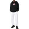 Off-White Men’ s FW22 Logo Printing Bundle Feet Sports Pants/Trousers/Joggers Version White