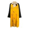 Off-White Men’ s FW22 Logo Printing Lapel Long Loose Fit Yellow Windbreaker