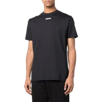 Off-White Men’ s FW22 Logo Printing Round Neck Short Sleeve Version Black T-Shirt Off-White Men’ s FW22 Logo Printing Round Neck Short Sleeve Version Black T-Shirt