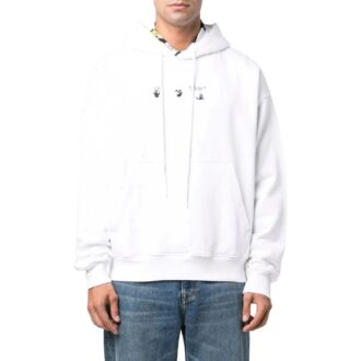 Off-White Men’ s FW22 Pattern Hooded Long Sleeves Version White Off-White Men’ s FW22 Pattern Hooded Long Sleeves Version White
