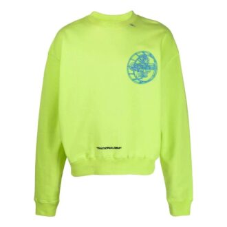 Off-White Men’ s FW22 Pattern Printing Pullover Long Sleeves Version Green Off-White Men’ s FW22 Pattern Printing Pullover Long Sleeves Version Green