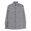 Off-White Men’ s FW22 Plaid Long Sleeves Version Black White Shirt