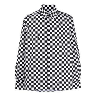Off-White Men’ s FW22 Plaid Long Sleeves Version Black White Shirt Off-White Men’ s FW22 Plaid Long Sleeves Version Black White Shirt