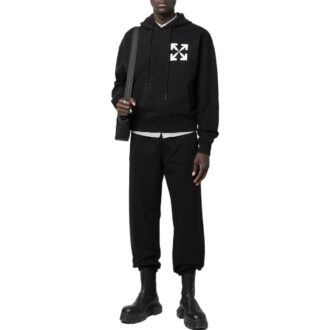 Off-White Men’ s FW22 Rear Logo Printing Casual Bundle Feet Sports Pants/Trousers/Joggers Version Black Off-White Men’ s FW22 Rear Logo Printing Casual Bundle Feet Sports Pants/Trousers/Joggers Version Black