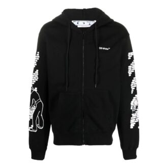 Off-White Men’ s FW22 Ribbed Pattern Printing Fitted Fit Black Off-White Men’ s FW22 Ribbed Pattern Printing Fitted Fit Black