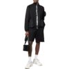 Off-White Men’ s FW22 Side Logo Elastic Waistband Sports Ordinary Version Black Shorts