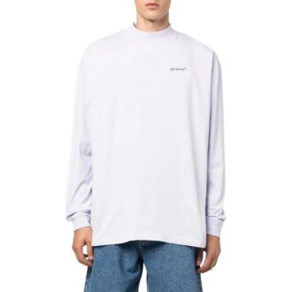 Off-White Men’ s FW22 Solid Color Arrow Pattern Logo Printing Round Neck White Off-White Men’ s FW22 Solid Color Arrow Pattern Logo Printing Round Neck White