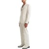 Off-White Men’ s FW22 Solid Color Buckle Belt Straight Casual Pants/Trousers White