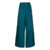 Off-White Men’ s FW22 Solid Color Elastic Waistband Straight-Leg Casual Pants/Trousers Loose Fit Blue