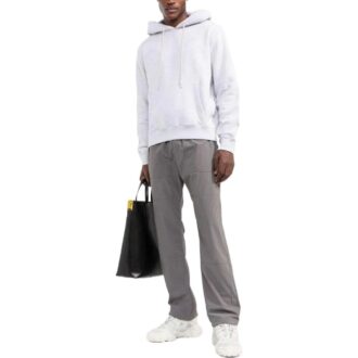 Off-White Men’ s FW22 Solid Color Hooded Long Sleeves Version Gray Off-White Men’ s FW22 Solid Color Hooded Long Sleeves Version Gray