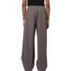 Off-White Men’ s FW22 Solid Color Logo Embroidered Casual Pants/Trousers Loose Fit Gray