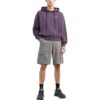 Off-White Men’ s FW22 Solid Color Multiple Pockets Belt Casual Shorts Gray