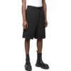 Off-White Men’ s FW22 Solid Color Pattern Printing Straight Shorts Black