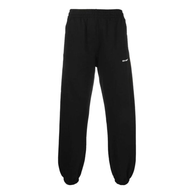 Off-White Men’ s FW22 Solid Color Sports Pants/Trousers/Joggers Version Black
