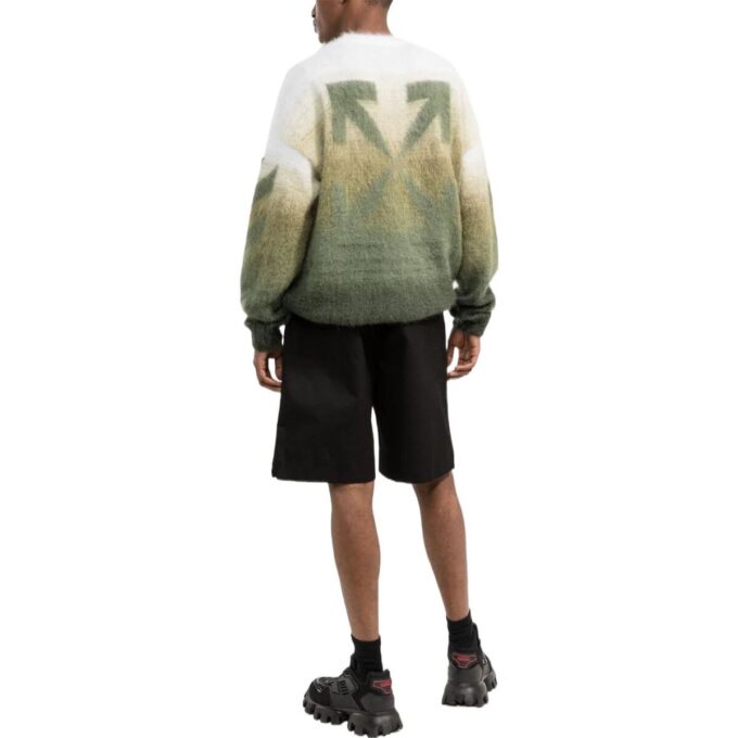Off-White Men’ s FW22 Solid Color Straight Casual Shorts Loose Fit Black