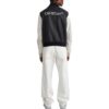 Off-White Men’ s FW22 Splicing Alphabet Logo Printing Long Sleeves Version Black Jacket